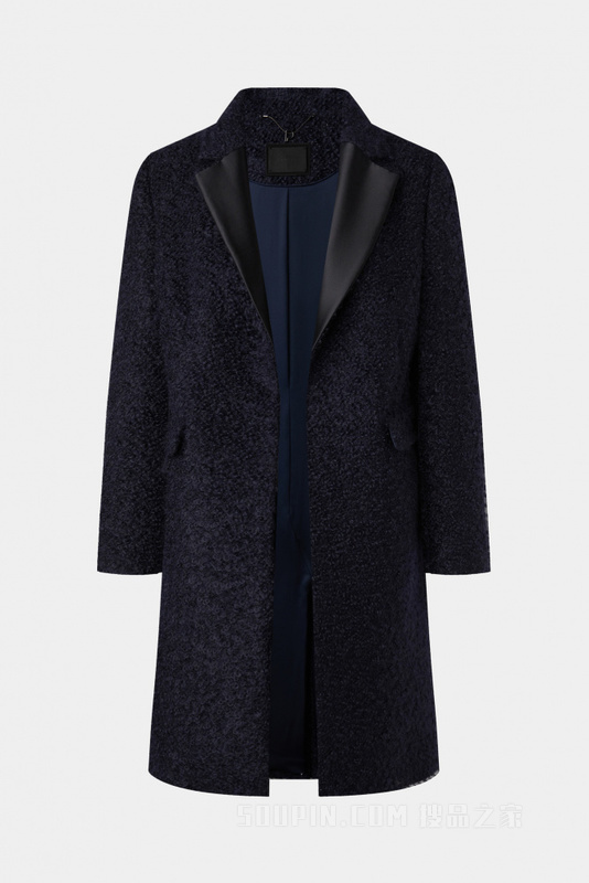 羊毛圈纱造型大衣