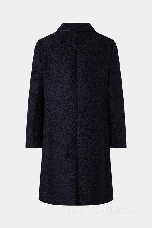 羊毛圈纱造型大衣