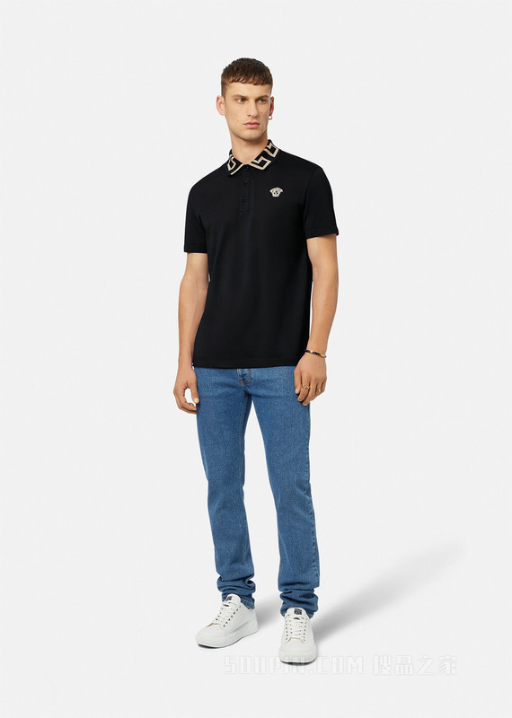 Greca刺绣Polo衫