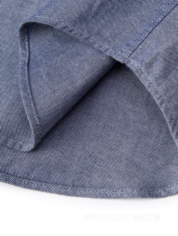 23新款早春男装纯棉商务休闲绣标尖角扣翻领长袖衬衫29143