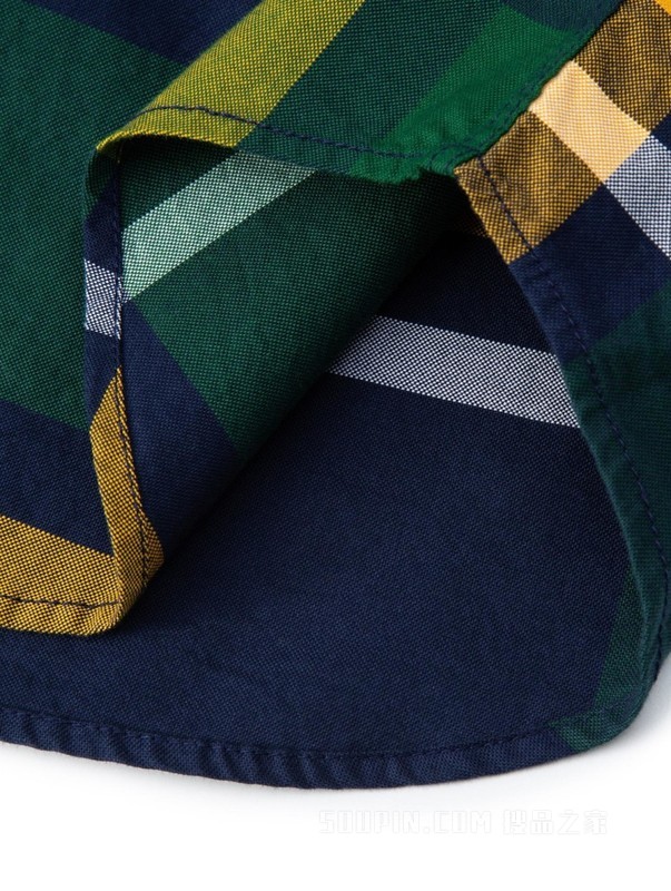 23新款早春男装纯棉休闲拼色翻领透气长袖衬衫MW0MW29195