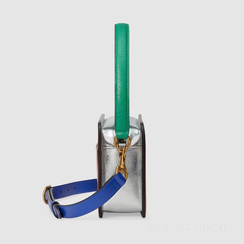 Gucci Game特别系列肩背包 银色皮革