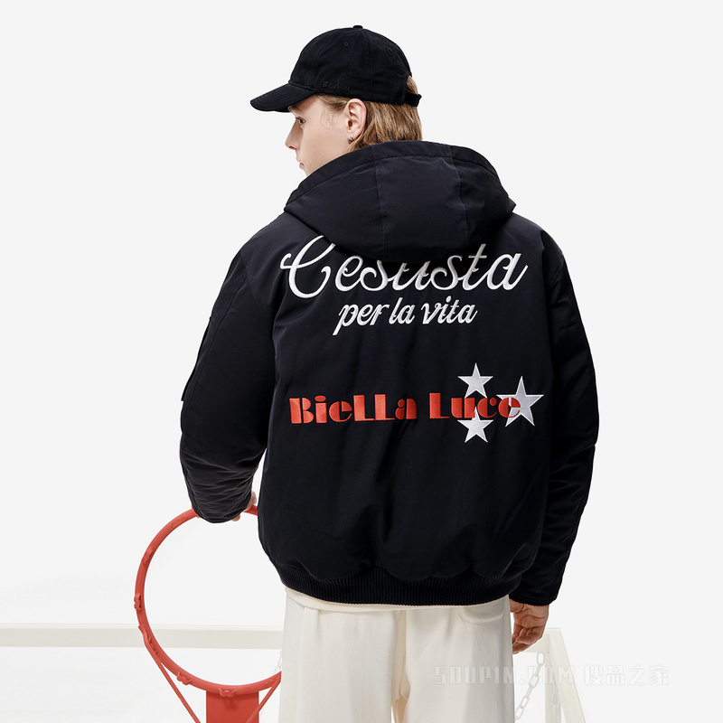 男子潮流时尚羽绒服