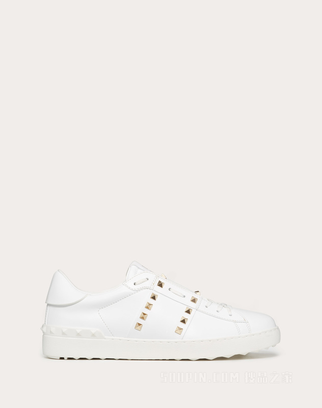 Rockstud Untitled 男士小牛皮铆钉运动鞋