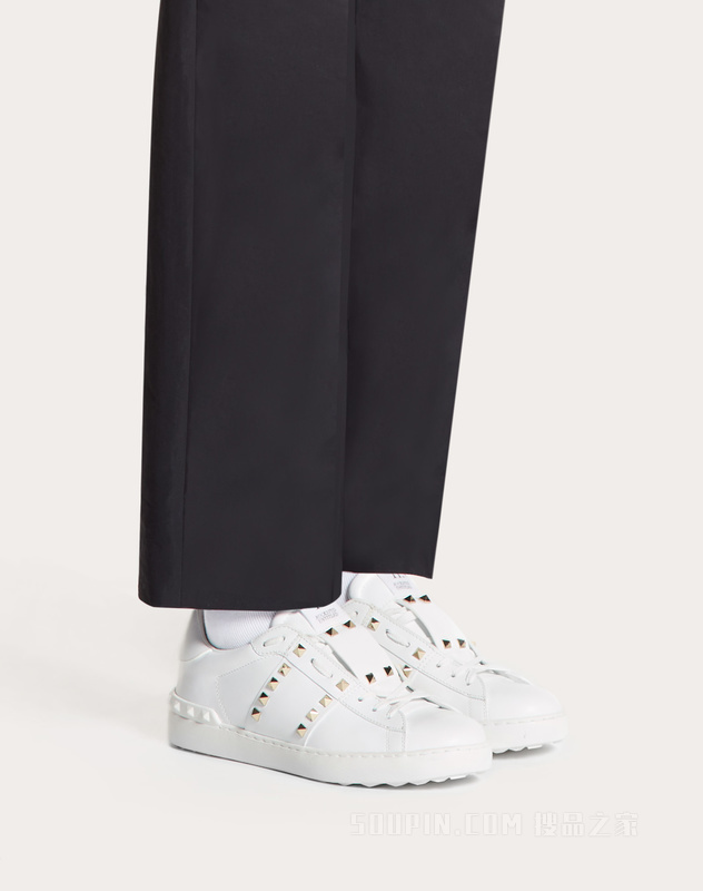 Rockstud Untitled 男士小牛皮铆钉运动鞋