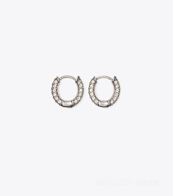 Roxanne 圈形耳环和耳钉套装 轧制 Tory 金/复古锡