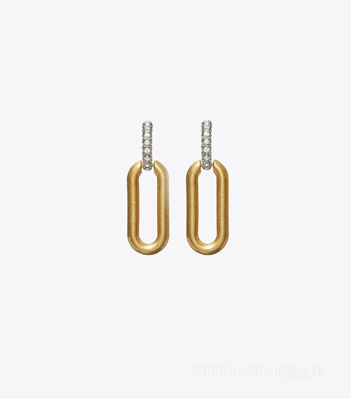 Roxanne 链条耳环 复古锡/轧制 Tory 金