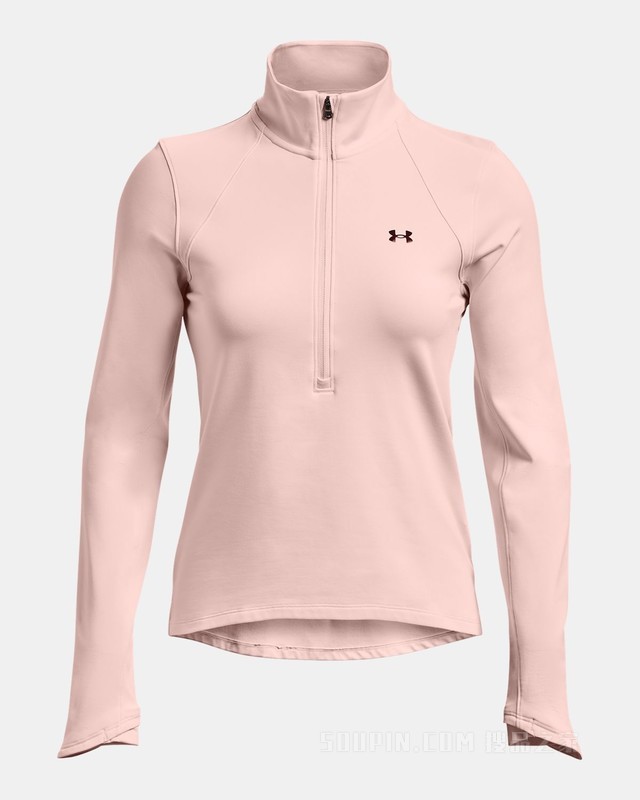 女士UA ColdGear® Cozy 1/2拉链长袖上衣