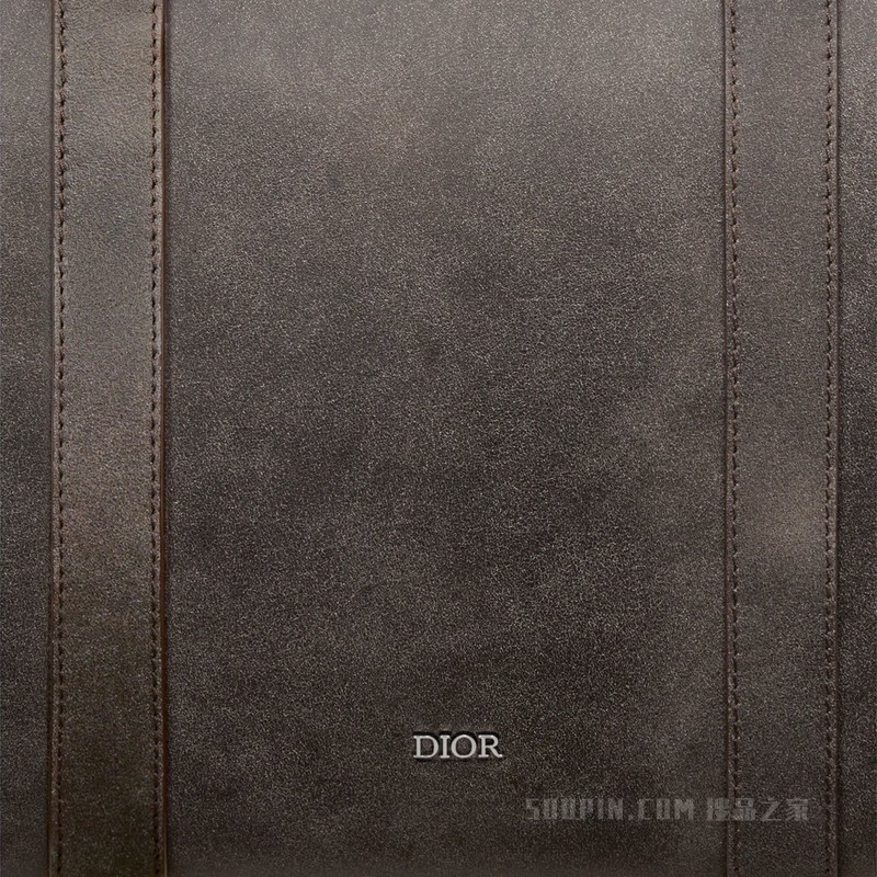 Dior Lingot 50 行李袋 深灰色皮毛一体