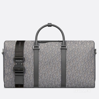 Dior Lingot 50 行李袋 金属色 Oblique 印花