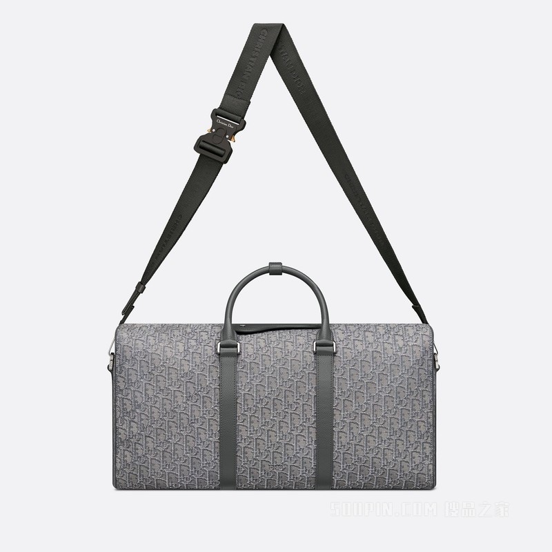 Dior Lingot 50 行李袋 金属色 Oblique 印花