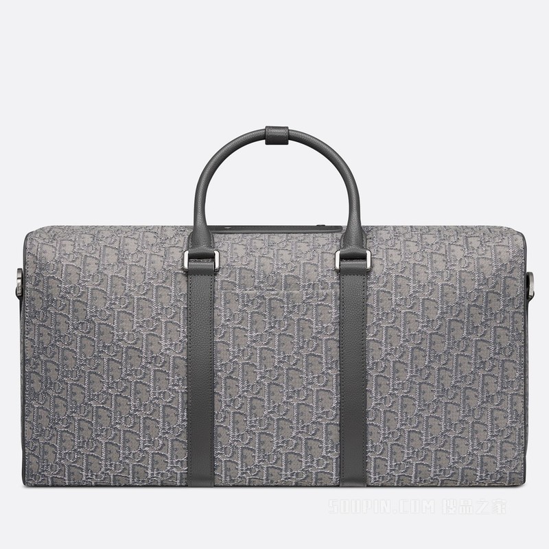 Dior Lingot 50 行李袋 金属色 Oblique 印花