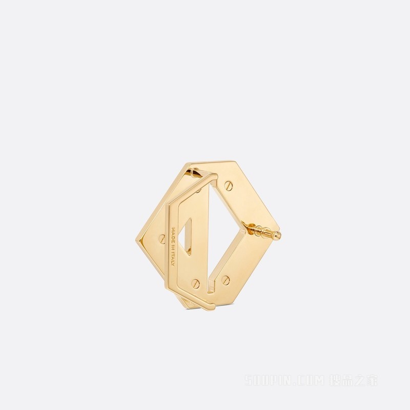 CD Diamond 腰带扣 40 毫米金色饰面黄铜