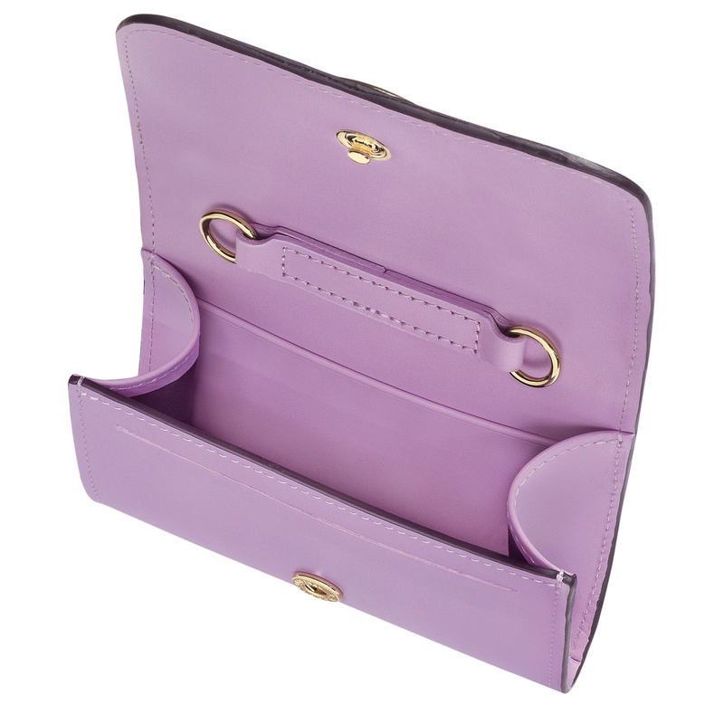 Box-Trot 配肩带的零钱包 - 紫色