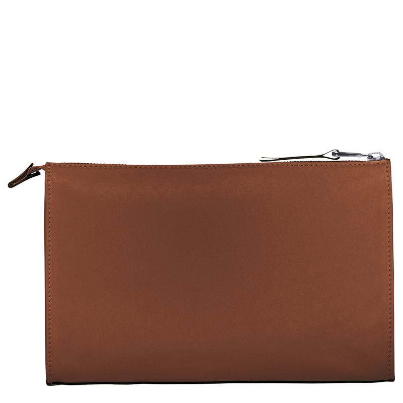 Longchamp 3D 高科技产品手拿包 - 棕色