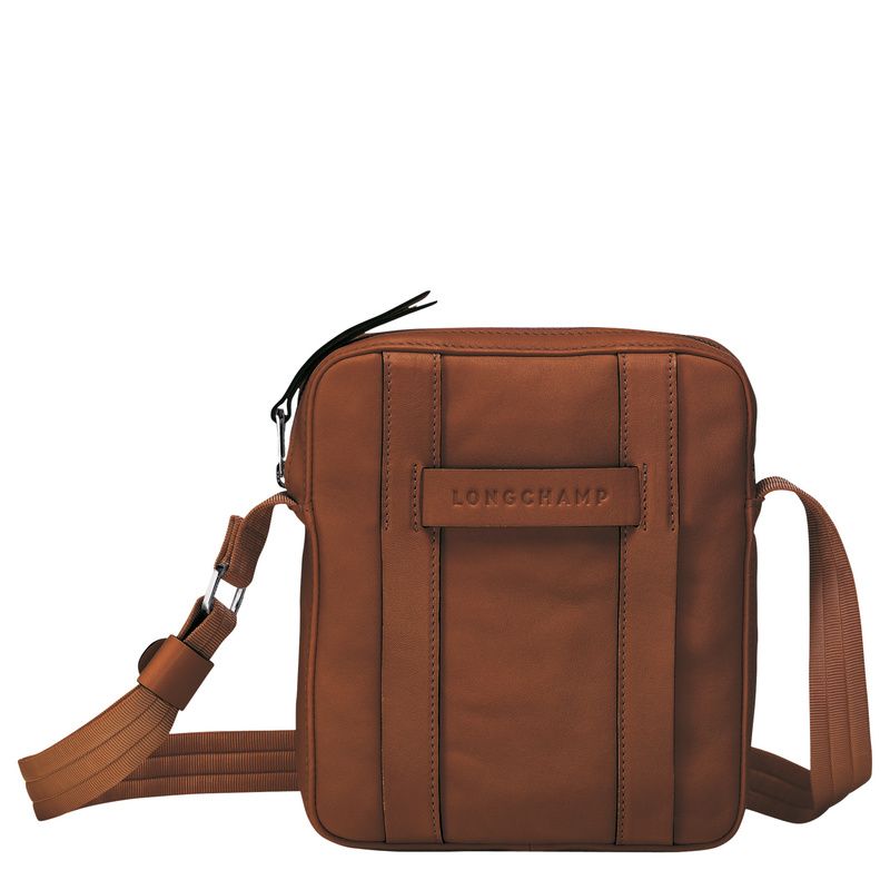 Longchamp 3D 斜挎包小号 - 棕色