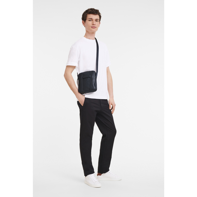 Longchamp 3D 斜挎包小号 - 蓝色