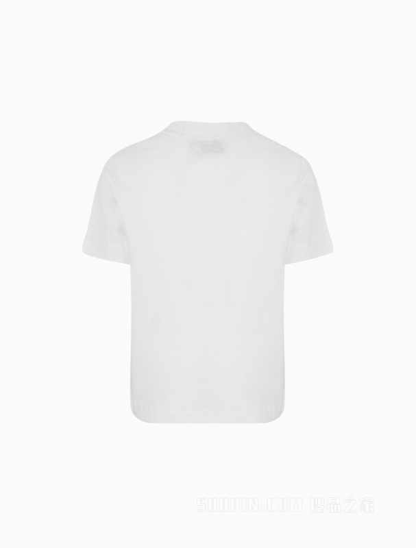 【简约系列】Calvin Klein 22秋冬男女情侣中性刺绣纯棉短袖T恤40WH105