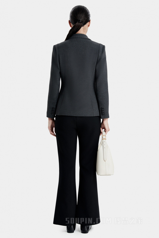 新型格纹干练西装