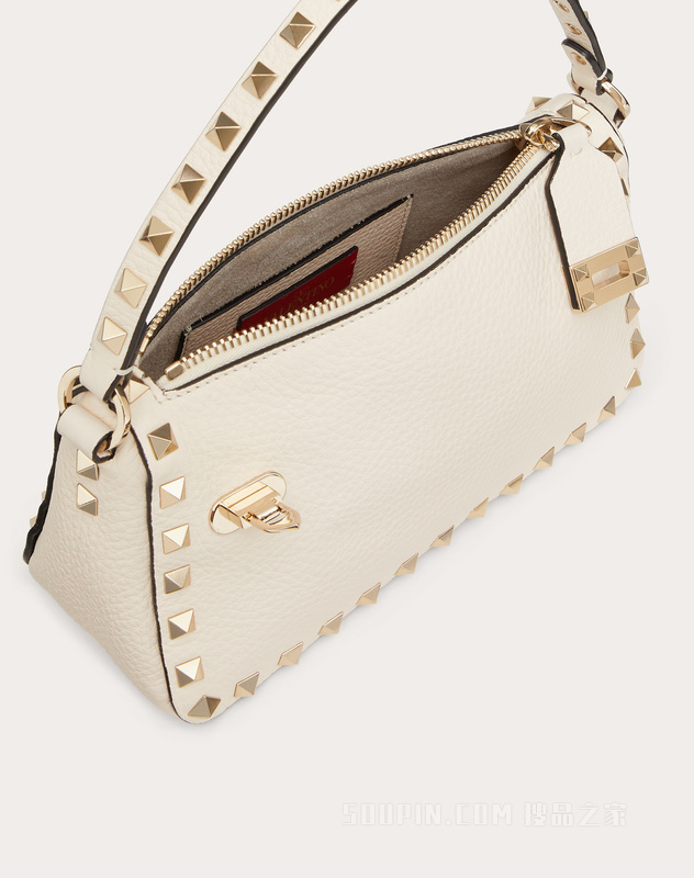 小物 VALENTINO GARAVANI VALENTINO GARAVANI Metallic Wrinkled Lambskin Small Rockstud