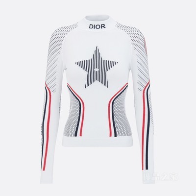 DiorAlps 立领保暖衣 白色科技针织面料三色 Dior Star 图案