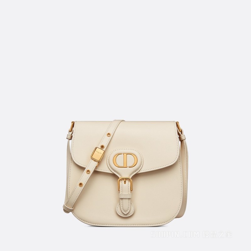 Dior Bobby Frame 手袋 奶白色光面牛皮革