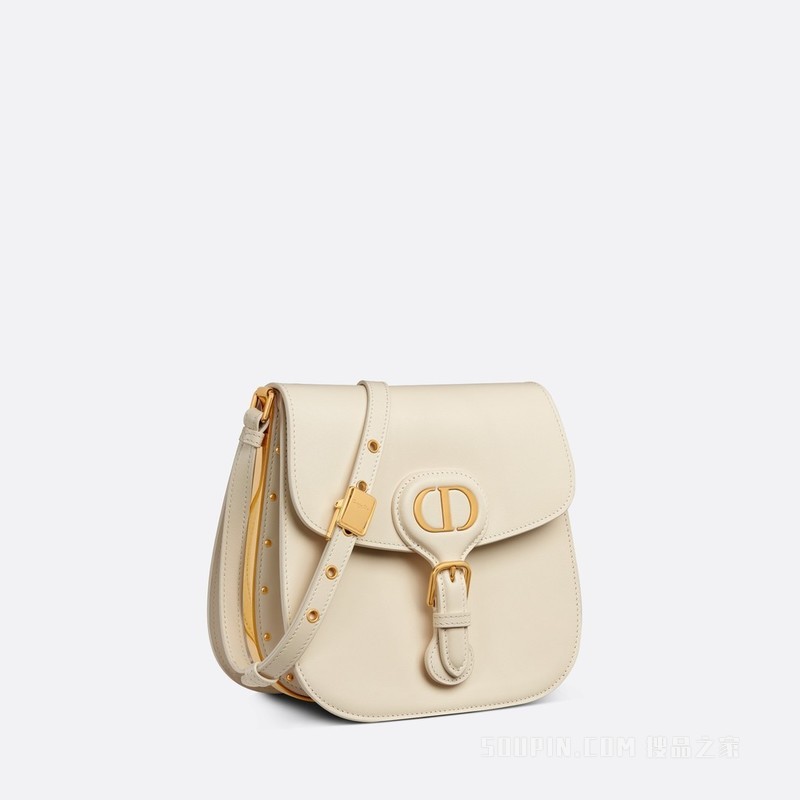 Dior Bobby Frame 手袋 奶白色光面牛皮革