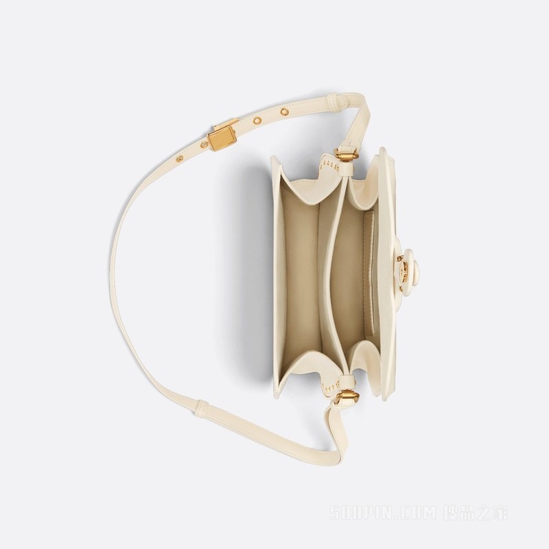 Dior Bobby Frame 手袋 奶白色光面牛皮革