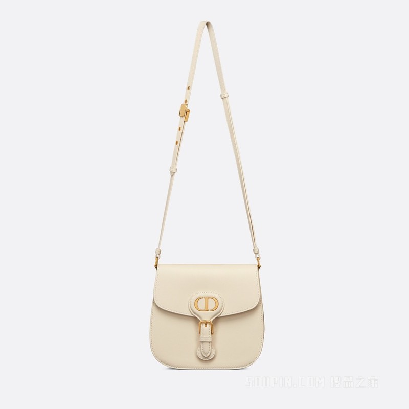 Dior Bobby Frame 手袋 奶白色光面牛皮革