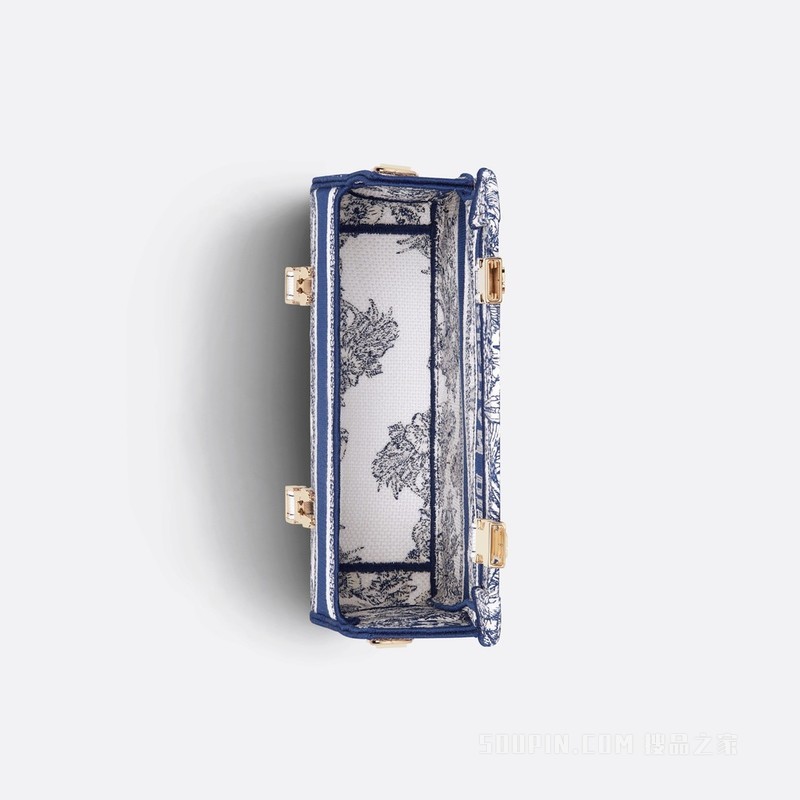 小号 Diorcamp 手袋 蓝色面料多色 Rêve d'Infini 图案刺绣