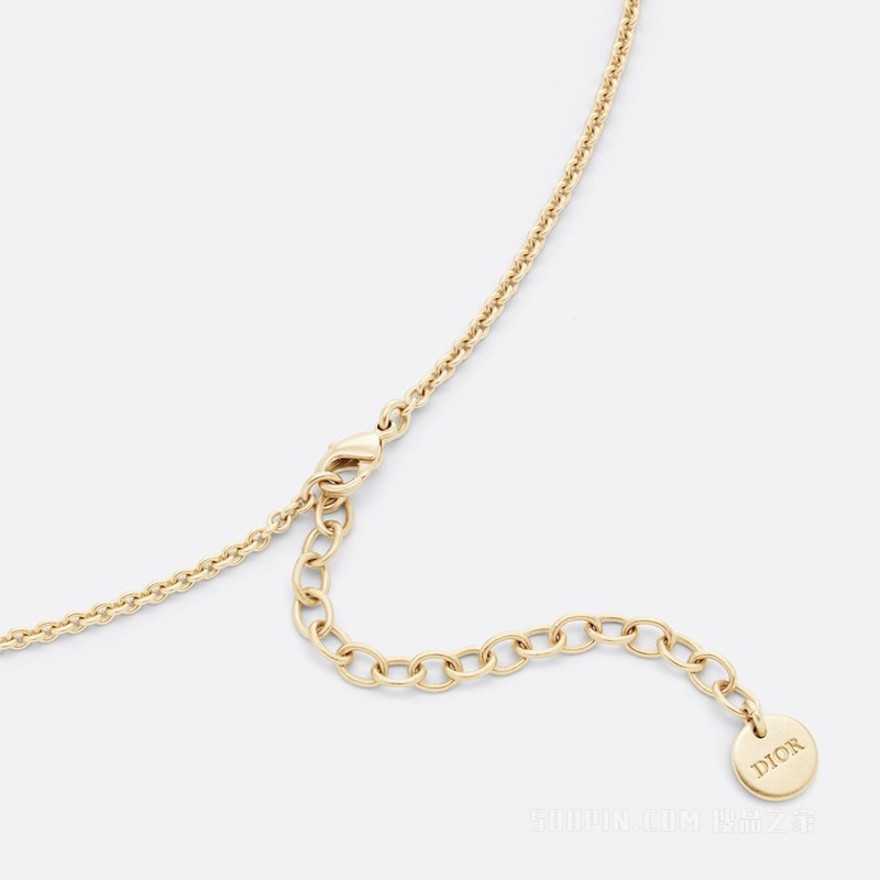 Rêve d'Infini 长款项链 金色饰面金属与白色珍珠