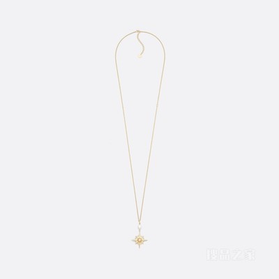 Rêve d'Infini 长款项链 金色饰面金属与白色珍珠