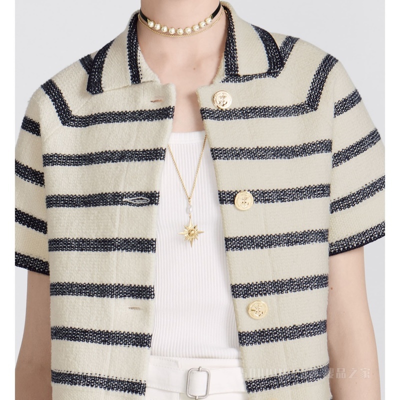 Rêve d'Infini 长款项链 金色饰面金属与白色珍珠