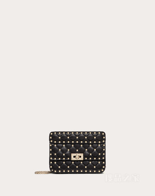 Rockstud Spike软羊皮手袋 小号