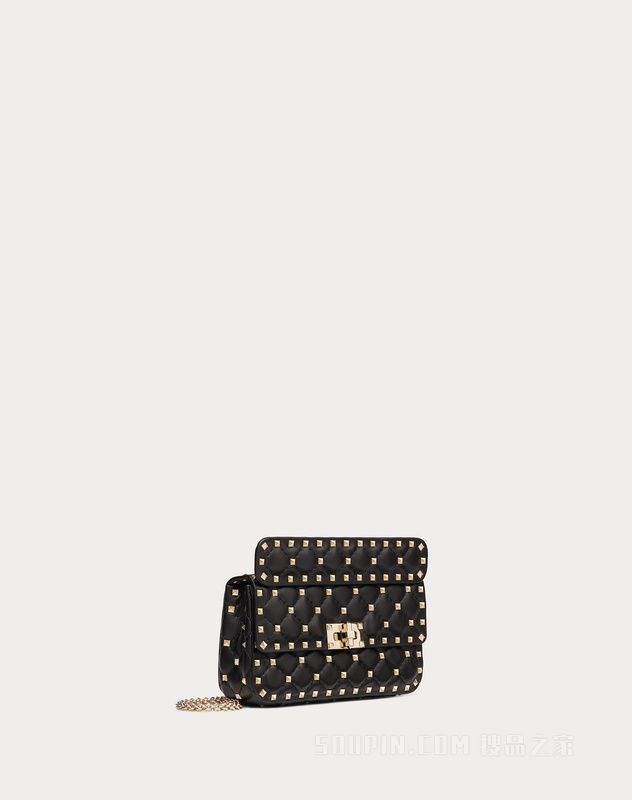 Rockstud Spike软羊皮手袋 小号