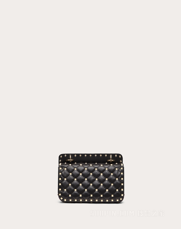 Rockstud Spike软羊皮手袋 小号