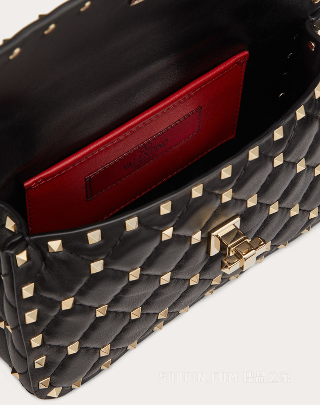 ROCKSTUD SPIKE 小号羊皮手袋