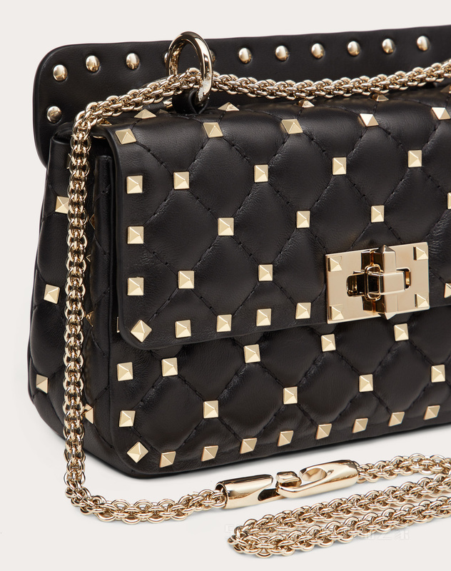 ROCKSTUD SPIKE 小号羊皮手袋