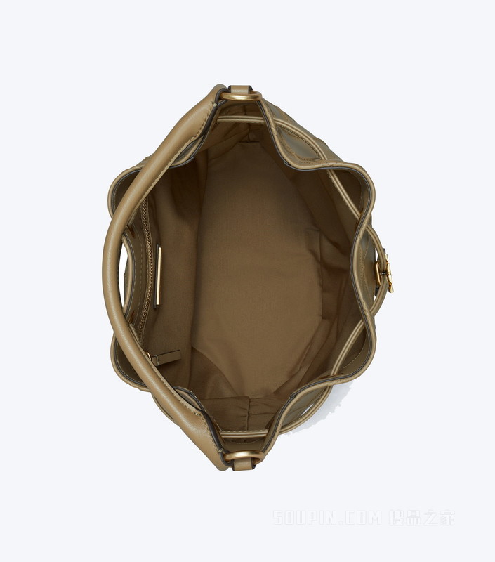 Fleming 大号软皮水桶包 砾石棕