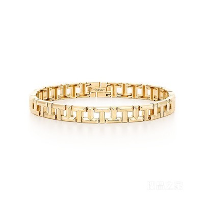 Tiffany T 系列 18K 黄金 True 窄式手链，特大号。