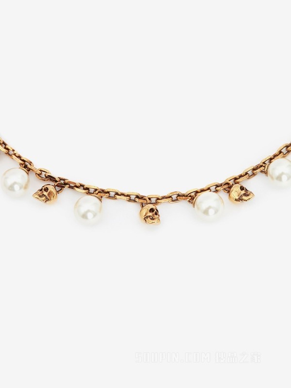 Pearly骷髅项链