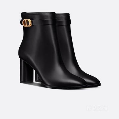 Dior Empreinte 带跟及踝靴 黑色牛皮革