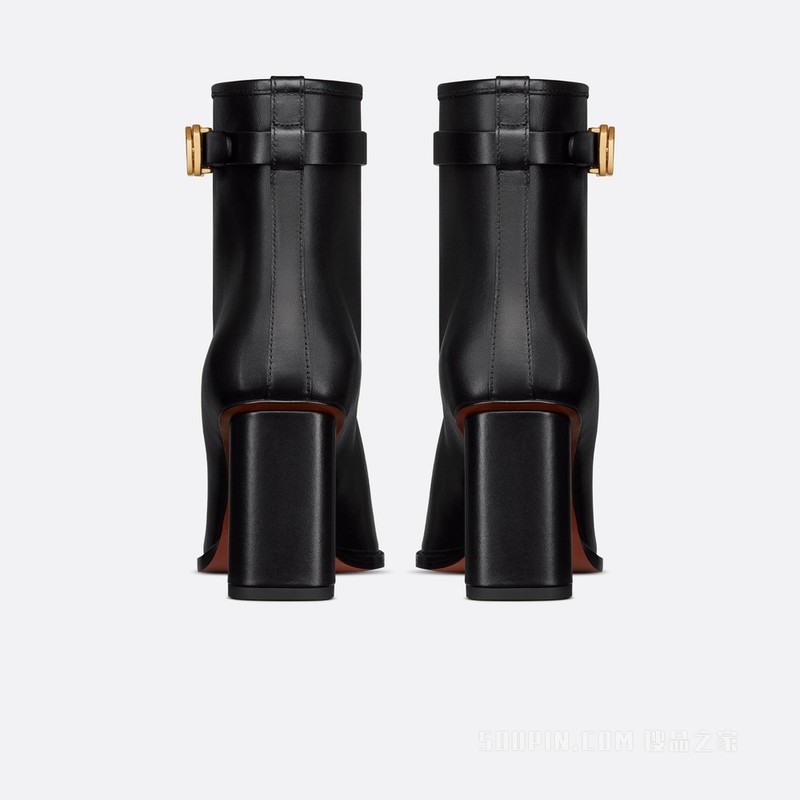 Dior Empreinte 带跟及踝靴 黑色牛皮革