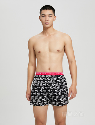 【One有引力带】Calvin Klein 22秋冬男全棉透气满印宽松平角内裤NB2998