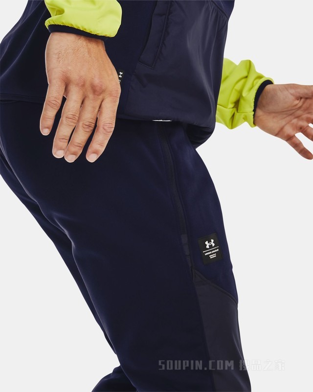 男士UA RUSH抓绒长裤