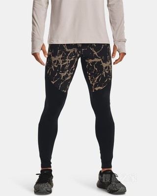 男士UA Out The Cold跑步紧身裤