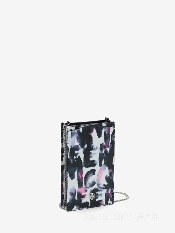 McQueen Graffiti Skull链条手机套