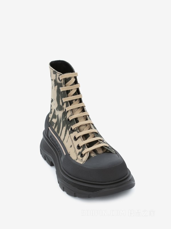 McQueen Graffiti Tread Slick靴子