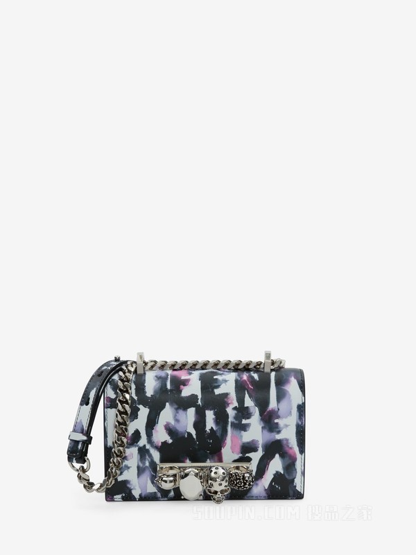 Watercolour Graffiti迷你Jewelled Satchel手袋