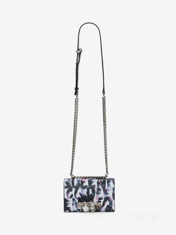 Watercolour Graffiti迷你Jewelled Satchel手袋